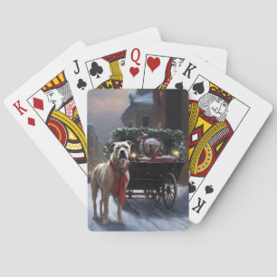 Baraja De Cartas Temporada festiva de Navidad del Staffordshire Ame