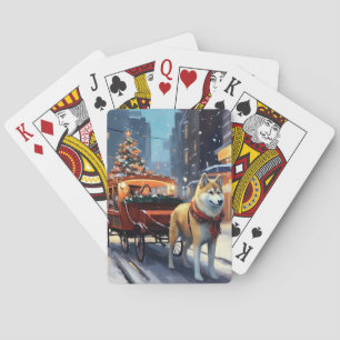 Baraja De Cartas Temporada festiva de Navidades Akita