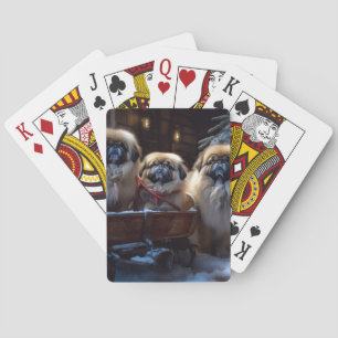 Baraja De Cartas Temporada festiva de Navidades de Pekín