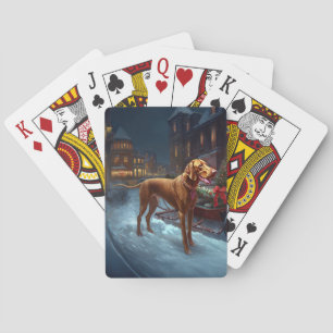 Baraja De Cartas Temporada festiva de Navidades Vizsla