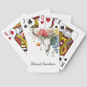 Baraja De Cartas Temporadas Místicas Diseño de Bruja de Samhain