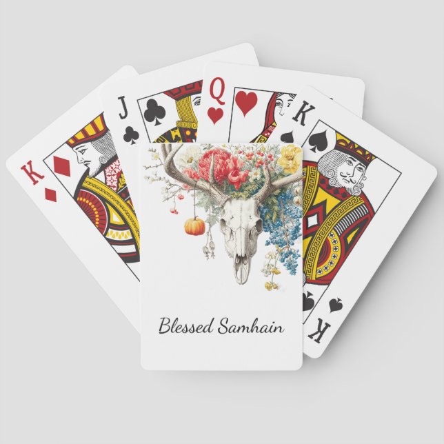 Baraja De Cartas Temporadas místicas | Samhain Witchy Design (Reverso)