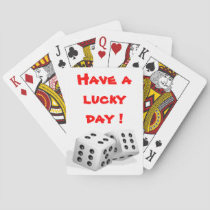 BARAJA DE CARTAS TEN UN DÍA AFORTUNADO