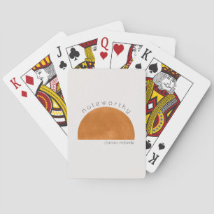 Baraja De Cartas Tendencias modernas abstractas del sol 