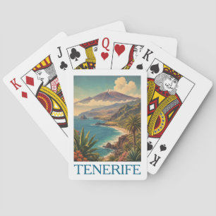 Baraja De Cartas Tenerife Colorido Islas Canarias Vista del Teide
