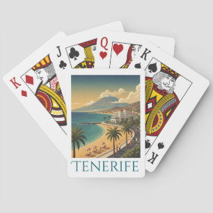 Baraja De Cartas Tenerife Islas Canarias Viaje Costero Vintage