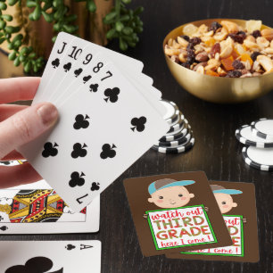 Baraja De Cartas TENGA CUIDADO TERCER GRADO AQUÍ VOY divertido lind