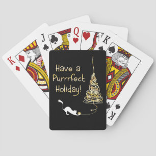 Baraja De Cartas Tenga un día de fiesta de Purrrfect