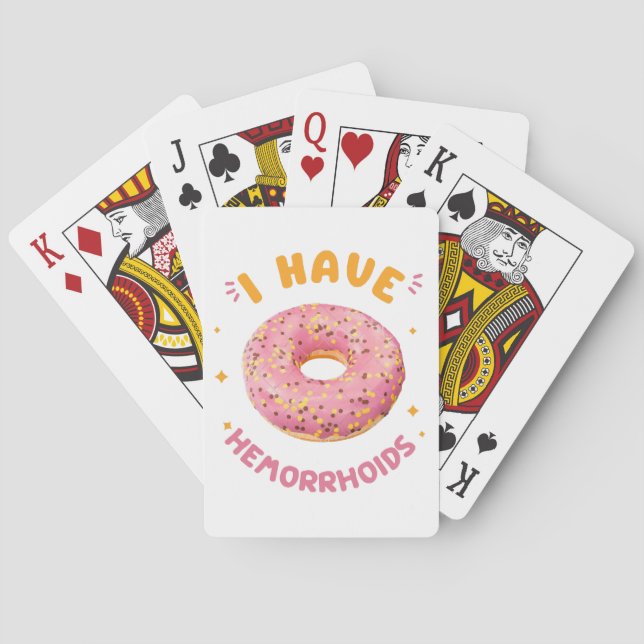 Baraja De Cartas Tengo hemorroides (Reverso)