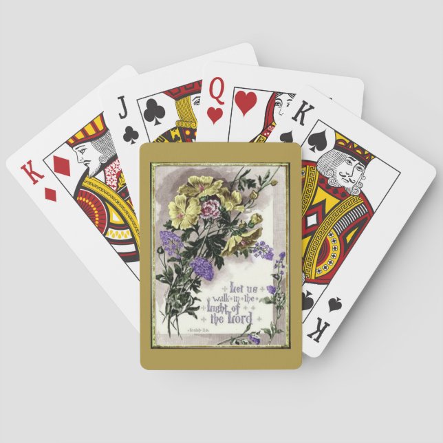 Baraja De Cartas Teniendo en cuenta el señor (Reverso)