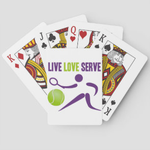 Baraja De Cartas Tenis: Vivo. Amor. Servicio