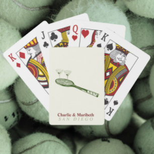Baraja De Cartas tenis y martinis