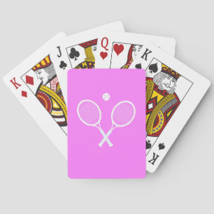 Baraja De Cartas Tennis Racks Pink