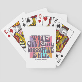 Baraja De Cartas Teoría de la Conspiración Retro