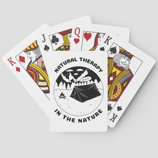 Baraja De Cartas Terapia natural en la naturaleza (Reverso)