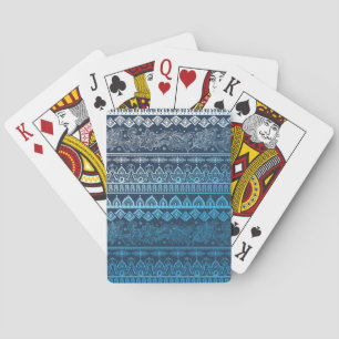 Baraja De Cartas Tercer patrón tribal étnico, sin fisuras.