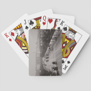 Baraja De Cartas Terraplén de Thames (foto de la sepia)
