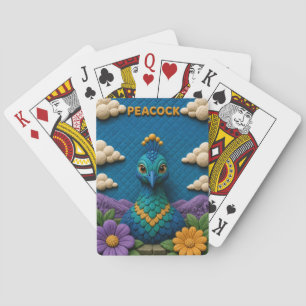 Baraja De Cartas Terraza del Jardín de Pavos Reales Modern KlayKoo