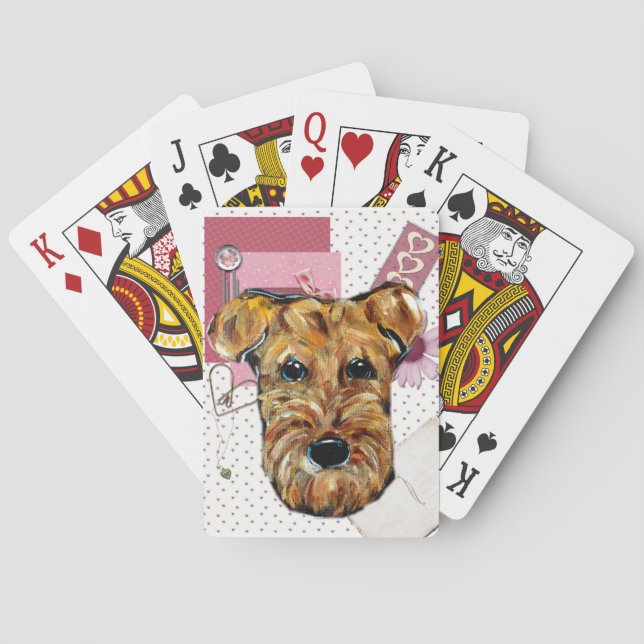 BARAJA DE CARTAS TERRIER AIREDALE (Reverso)