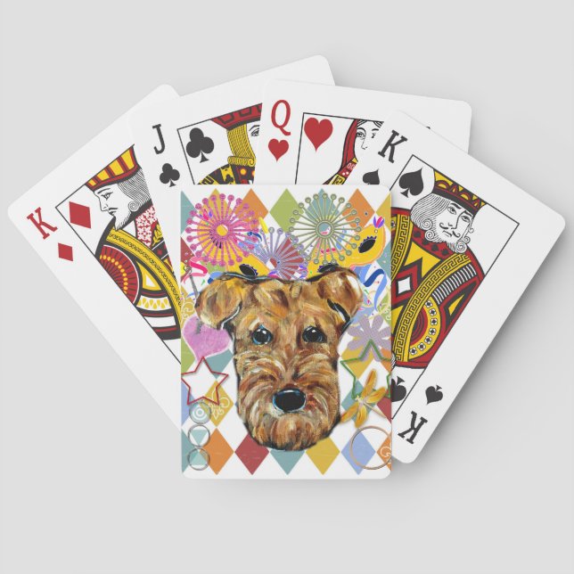 BARAJA DE CARTAS TERRIER AIREDALE (Reverso)