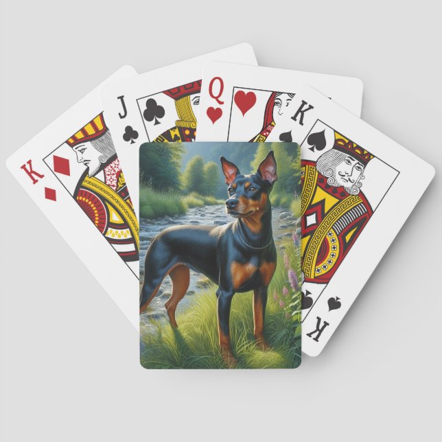 Baraja De Cartas Terrier de Mánchester (Reverso)