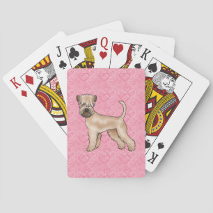 Baraja De Cartas Terrier de trigo de capa suave patrón de corazón r