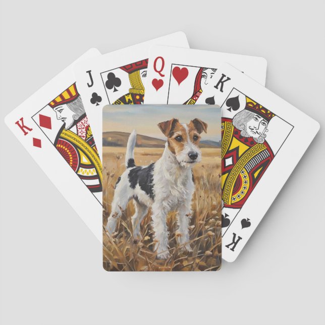 Baraja De Cartas Terrier de zorro (Reverso)