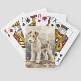 Baraja De Cartas Terrier de zorro de pelo duro