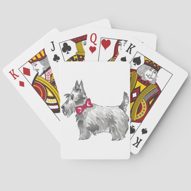 Baraja De Cartas Terrier escocés (Reverso)