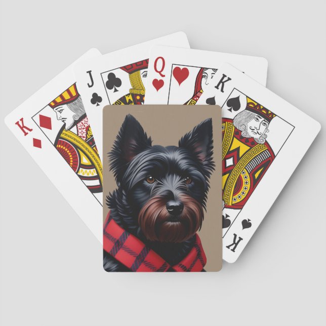 Baraja De Cartas Terrier Escocés (Reverso)