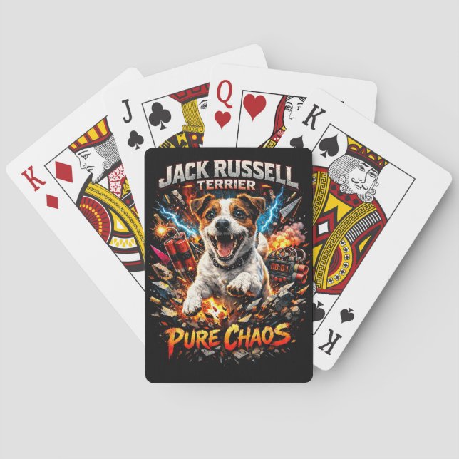 Baraja De Cartas Terrier Jack Russell (Reverso)