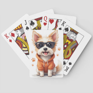 Baraja De Cartas Terrier Skye divertido perro Kawaii