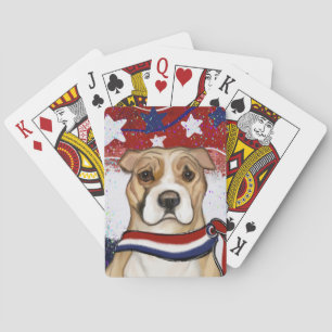 BARAJA DE CARTAS TERRIER STAFFORDSHIRE AMERICANO