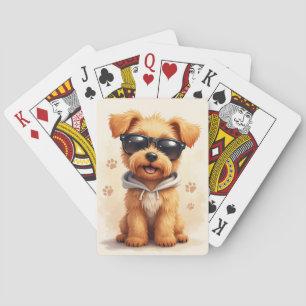 Baraja De Cartas Terrier Wheaten Divertido Perro Kawaii