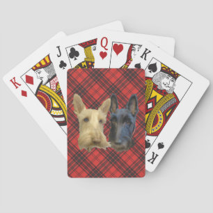 Baraja De Cartas Terriers Escoceses Trigos y Negros