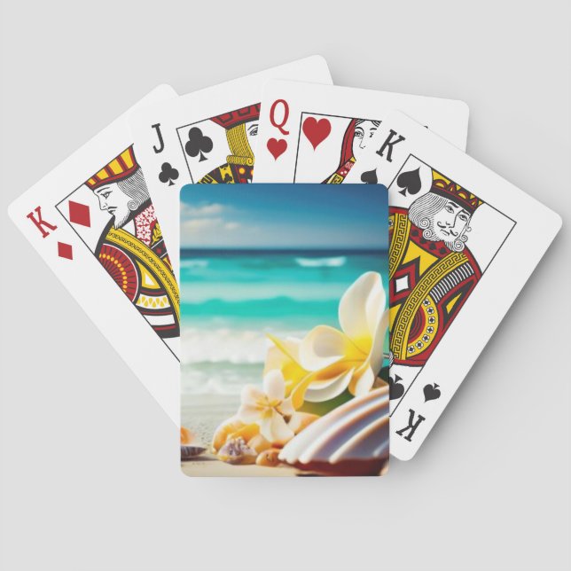 Baraja De Cartas Tesoros de playa (Reverso)