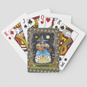 BARAJA DE CARTAS TESTIGO DE ARTE FOLLAR EN MADERA ESCUCHADA, GATO N