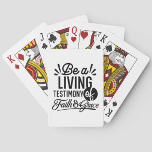 Baraja De Cartas Testimonio Vivo Cita Bíblica Motivación Cristiana