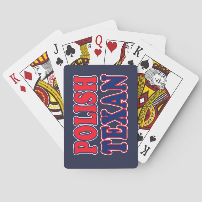 Baraja De Cartas Texano polaco (Reverso)