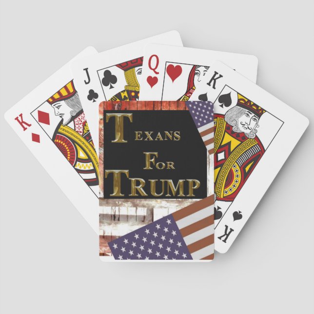 BARAJA DE CARTAS TEXANOS PARA TRUMP (Reverso)