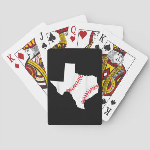 Baraja De Cartas Texas Béisbol Estado divertido Texas Béisbol