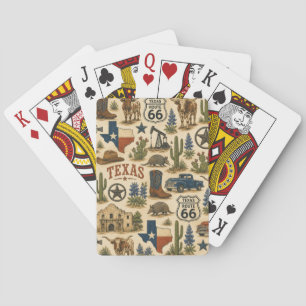 Baraja De Cartas Texas Ruta 66 Longhorn Afortunado
