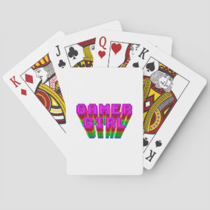 Baraja De Cartas Texto de Chica de jugador