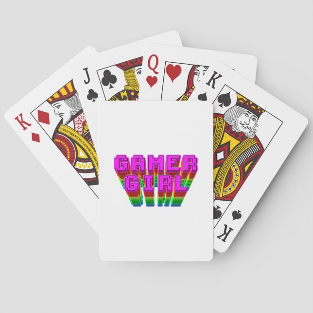 Baraja De Cartas Texto de Chica de jugador (Reverso)