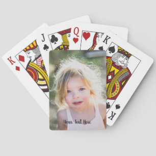 Baraja De Cartas Texto de guión personalizado y foto