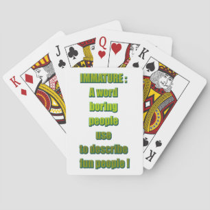 Baraja De Cartas Texto divertido e inmaduro