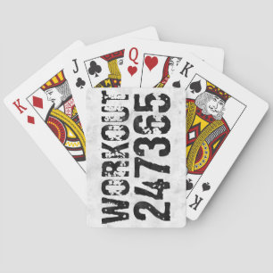 Baraja De Cartas Texto escrito y raspado Workout 247365 rústico