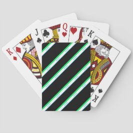 Baraja De Cartas Texto mínimo azul verde azulado franja negra japon