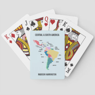 Baraja De Cartas Texto personalizado Centro y Sudamérica