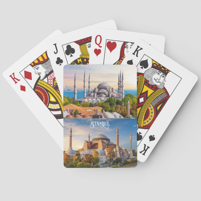 Baraja De Cartas Texto personalizado Estambul (Reverso)